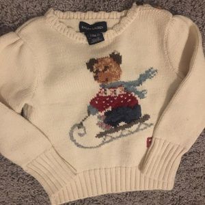 Baby girls polo sweater